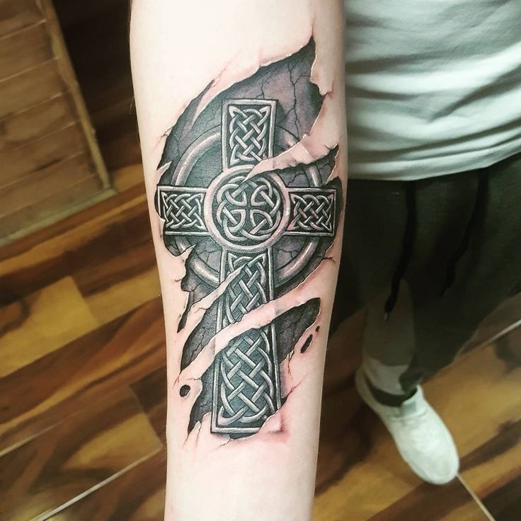 Celtic Cross Cover-up Tattoo